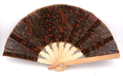 éventail bambou tissu - en,