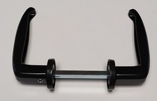 BÉQUILLE DOUBLE ALUMINIUM ÉPOXY NOIR MAT CARRÉ DE 6MM