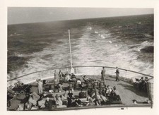 ANCIENNE PHOTO CIRCA 1955 SUR LE PAQUEBOT FLANDRES TRAVERSÉE VERS NEW YORK