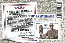 TIMBRE 4493 NEUF XX  LUXE - APPEL DU 18 JUIN 1940 - GENERAL DE GAULLE