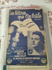 18 Partitions Pour Piano Et Chant Lucienne Delyle