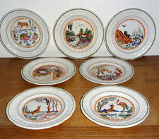 5 Assiettes en Faïence de