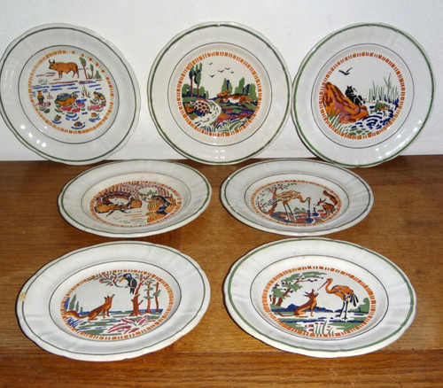 Assiettes faïence de - assiettes, en