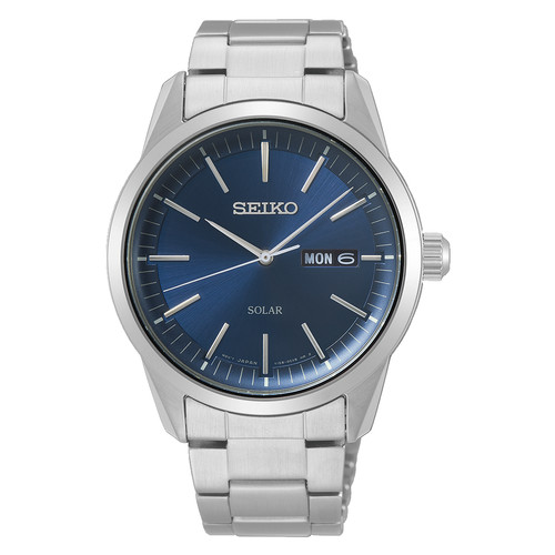 Seiko men solar blue - men's, dial