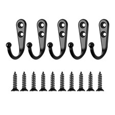 5 pièces Noir Crochets