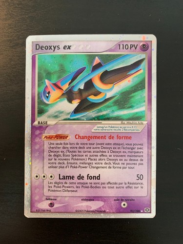 Carte pokémon deoxys - deoxys, ex