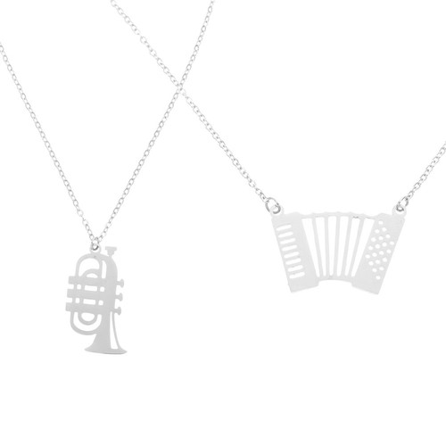 2pcs collier musical style - 2pcs,