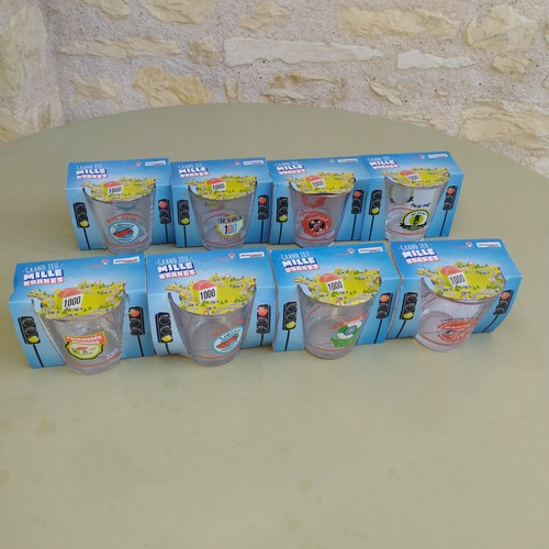 Lot verres mille - 8, bornes