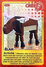 Crée Ton Monde Carte Lego 2018 Auchan N°17 Elan