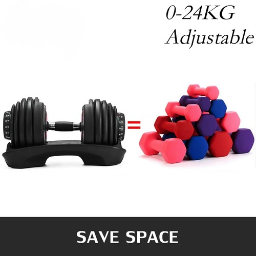 24kg haltères réglables - 0-24kg,