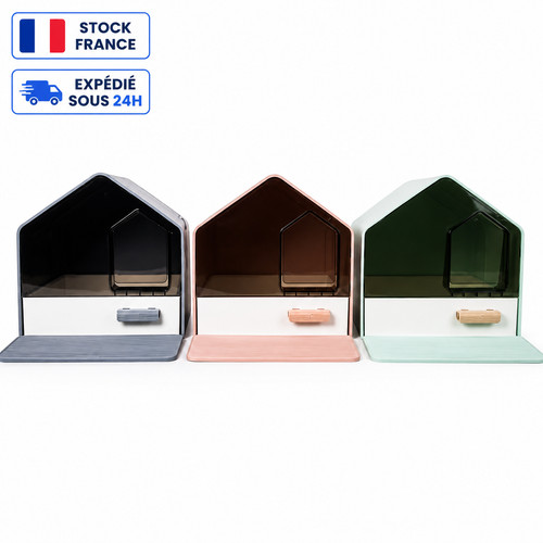Maison litière chat avec