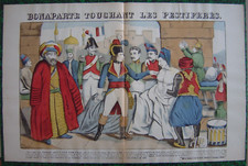Image d'épinal Pellerin Napoléon Bonaparte Pestiférés de Jaffa Campagne Egypte