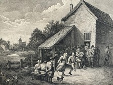 Gravure Ancienne Scène de