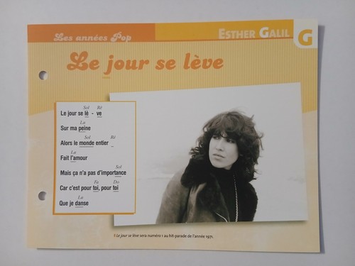 Carte fiche esther - carte,