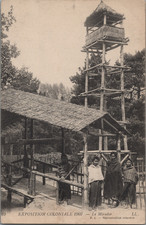 Zoo humain, Exposition coloniale de 1907, mirador  Carte postale - Zoo humain Ex