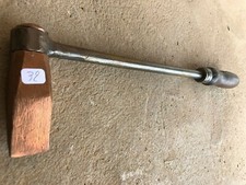 (n°32) OLD TOOL / outil ancien, gros fer à souder tête en cuivre 