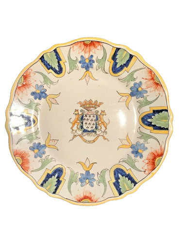 Assiette ancienne faïence - ancienne,