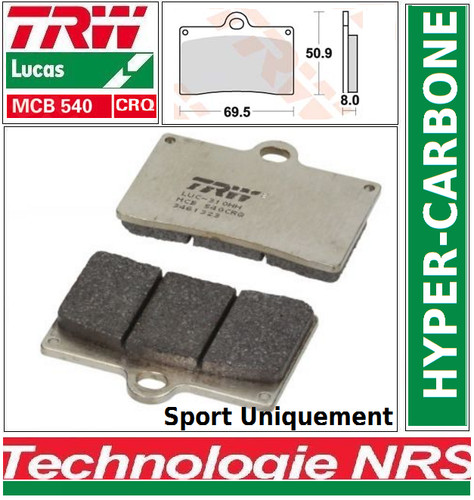 Plaquettes frein avant hyper - frein,