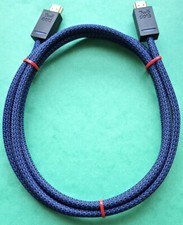 Cordon Câble HDMI haute vitesse 2 M  tressé mâle/mâle  occasion très bon état