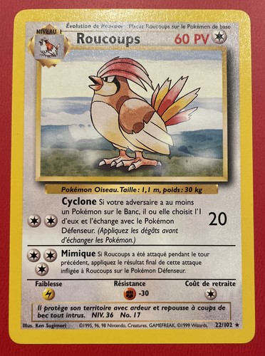 Pokemon set base fr - de,
