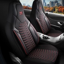 Housses De Siège Auto Compatibles Avec Renault Twingo En Noir Rouge 1053P002