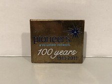 Pioneers A Volunteer Network Lapel Pin 100 Years 1911-2011 Gold Plated Pin RARE!