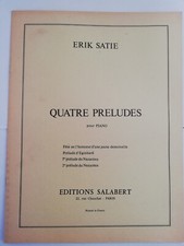 SATIE ERIK PARTITIONS QUATRE