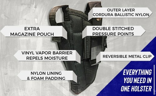 Soft nylon holster for colt - nylon,