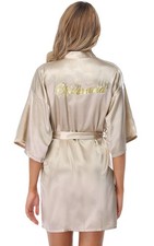 Kimono Femme Bride Satin