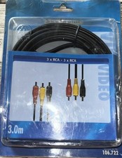 CÂBLE 3 RCA  Audio / Vidéo 3 Mètres
