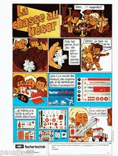 PUBLICITE ADVERTISING 026 1969   Fischer Technik jeux jouets la chasse au trésor
