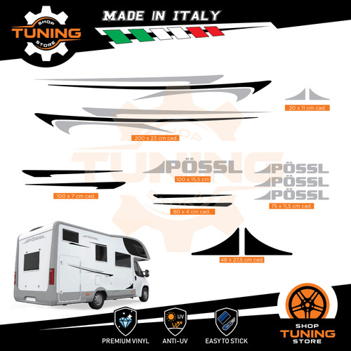 Autocollants camper kit - autocollants,