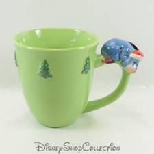 Mug en relief Bourriquet DISNEY STORE vert Noël sapins tasse en céramique 3D