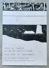 Nigel Peake - Affiche d'exposition 46 cm x 33,5 cm - Galerie Yvon Lambert Paris 2022