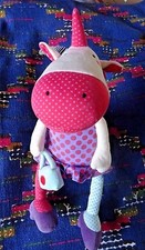 AB2  / DOUDOU  PELUCHE LICORNE