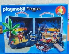 PLAYMOBIL-5347- LE REPAIRE DES PIRATES TRANSPORTABLE- SUPER PRATIQUE ET NEUF !