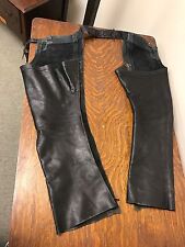 Black Leather Chaps Size Small
