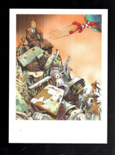 Tintin carte postale et la - carte, postale.