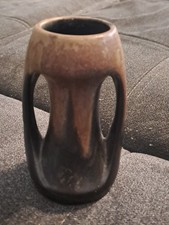 Vase Ancien Ceramique Faience Grès Puisaye DENBAC ? Art Nouveau Deco 