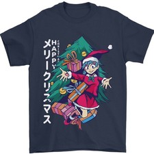 Anime Lutin Noël Arbre Noël T-Shirt 100% Coton