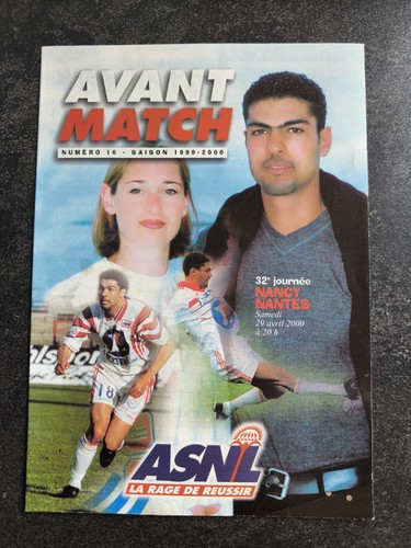Programme avant match asnl - avant,