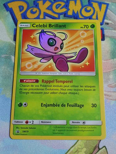 Carte pokemon celebi brillant - celebi,