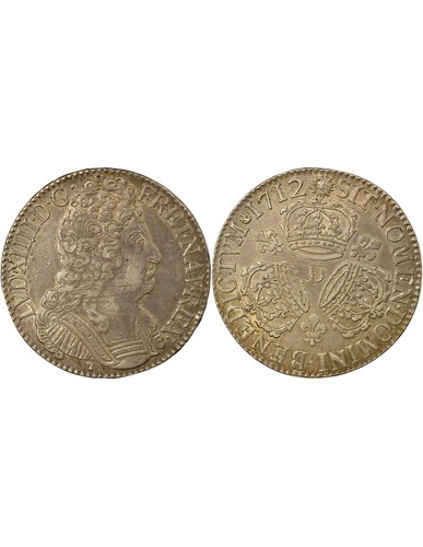 France louis xiv ecu - france,