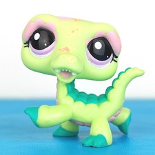 Authentic Littlest Pet Shop #2073 Alligator Crocodile / Original Hasbro LPS