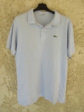 Polo LACOSTE Devanlay vintage made in France ciel coton shirt manches courtes 6