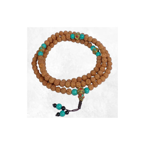 Mala tibétain rudraksha - mala,