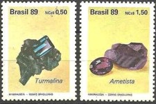 Timbres Minéraux Brésil
