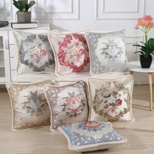 Rétro Floral Oreiller Jeté Étui Housse Curshion Canapé Décor Maison Fleur Mou 1x