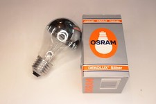 Ampoule Osram Dekolux Silber calotte argentée miroir 60W E27 NEUVE retro/vintage