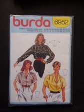 § patron vintage BURDA 6952 femme chemisier tailles 36 à 54